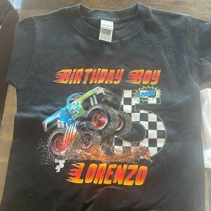 2 birthday boy age 5 Lorenzo tshirts sz 5T